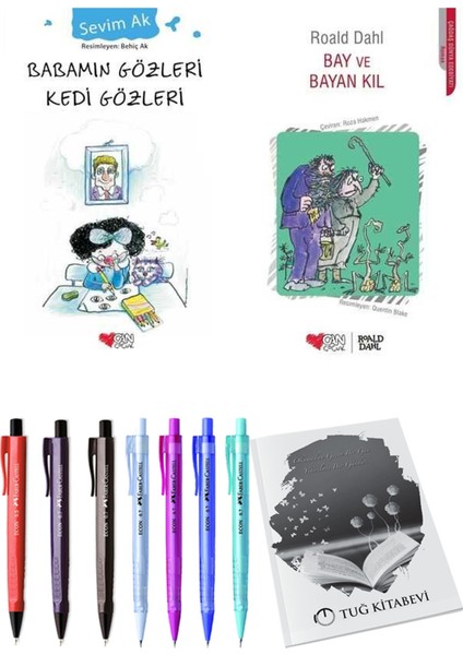 Bay ve Bayan Kıl ve Babamın Gözleri Kedi Gözleri 2li Set