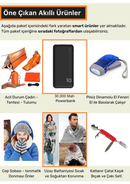 Deprem Çantası 208 Parça 84 Çeşit Tam Kapsamlı 4 Kişilik Aile Deprem Çantası