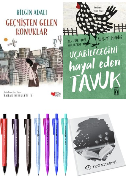 Uçabileceğini Hayal Eden Tavuk ve Zaman Bisikleti 2 Geçmişten Gelen Konuklar 2li Set