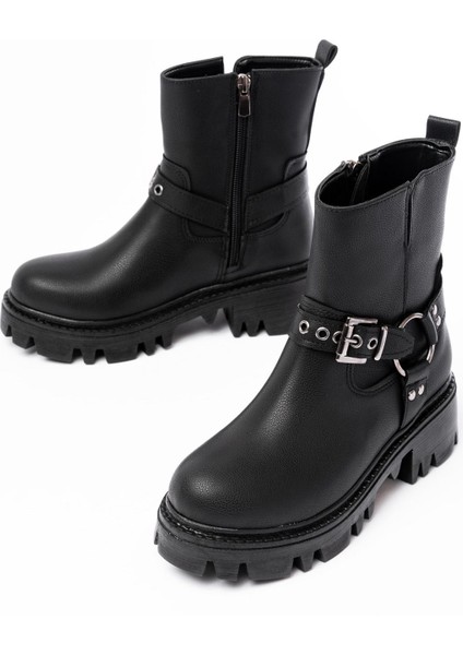 868-2015 Siyah Fermuarlı Günlük Kadın Bot indirimleri