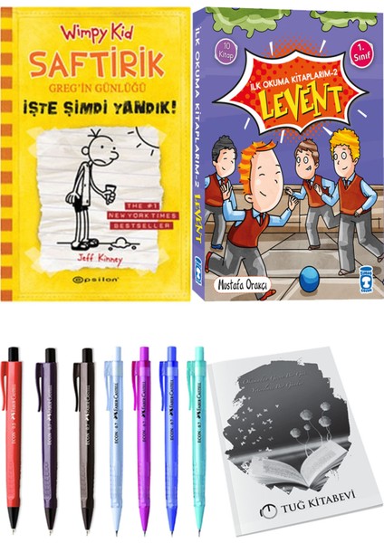 İlk Okuma Kitaplarım 2 Levent 10 Kitap ve Saftirik 4 Işte Şimdi Yandık! 2li Set