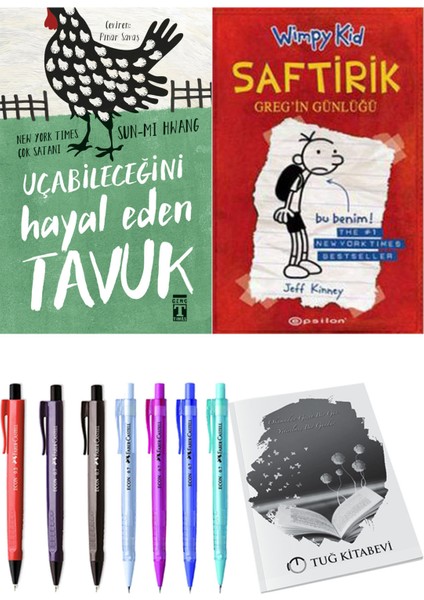 Saftirik 1 Greg'in Günlüğü ve Uçabileceğini Hayal Eden Tavuk 2li Set