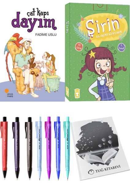 Şirin İlk Okuma Kitaplarım 10 Kitap ve Çat Kapı Dayım 2li Set