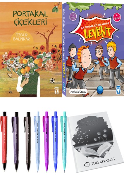 İlk Okuma Kitaplarım 2 Levent 10 Kitap ve Portakal Çiçekleri 2li Set