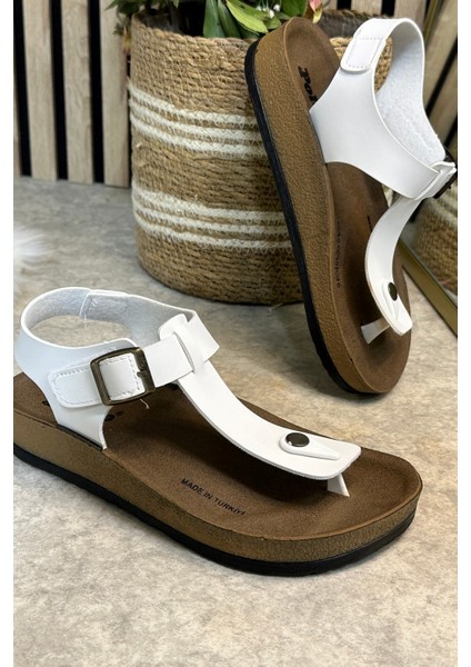 Günlük Kadın Terlik Tek Parmak Arası Rahat Mantar Taban Tokalı Ayarlanabilir Sandalet 148 - 34170 fırsatları