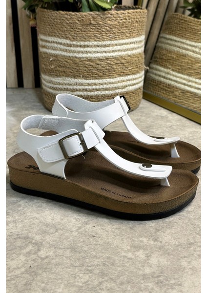Günlük Kadın Terlik Tek Parmak Arası Rahat Mantar Taban Tokalı Ayarlanabilir Sandalet 148 - 34170 indirimleri