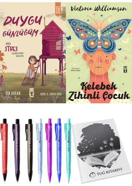 Kelebek Zihinli Çocuk ve Duygu Günlüğüm Mira Stres Kulübesi'nden Ayrılıyor 2li Set