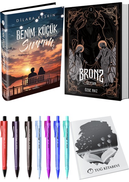 Bronz 1 Şeytan Ciltli ve Ephesus Benim Küçük Sırrım 2 Ciltli Dilara Keskin 2li Set