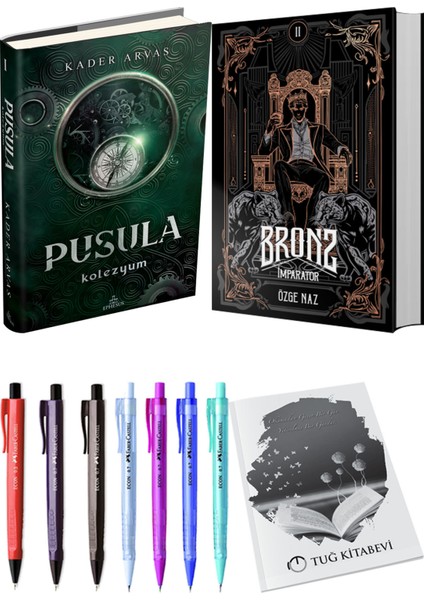 Bronz 2 Imparator Ciltli ve Pusula 1 Kolezyum Ciltli Kader Arvas 2li Set