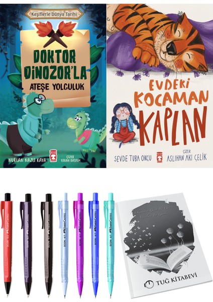 Evdeki Kocaman Kaplan ve Doktor Dinozor'la Ateşe Yolculuk 2li Set