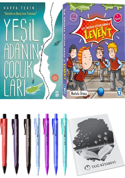 İlk Okuma Kitaplarım 2 Levent 10 Kitap ve Yeşil Adanın Çocukları 2li Set