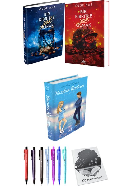 Bir Kibritle Yok Olmak 2li Set Ciltli ve Buzdan Kıvılcım Ciltli