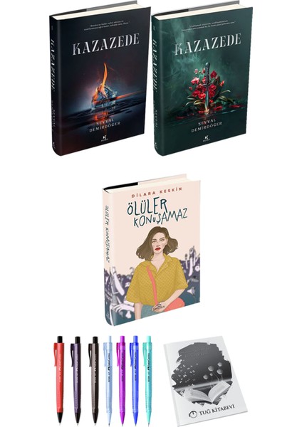 Kazazede 2li Set Ciltli ve Ölüler Konuşamaz Ciltli Dilara Keskin