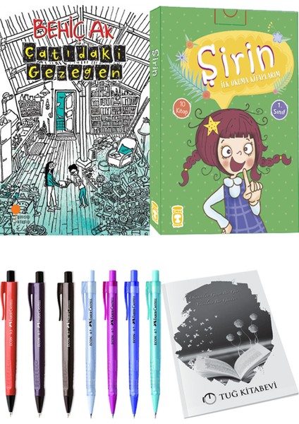 Şirin İlk Okuma Kitaplarım 10 Kitap ve Çatıdaki Gezegen 2li Set