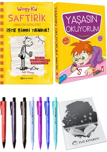 Yaşasın Okuyorum 10 Kitap ve Saftirik 4 Işte Şimdi Yandık! 2li Set