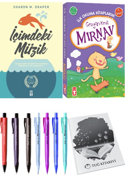İlk Okuma Kitaplarım Gezgin Kedi Mırnav 10 Kitap ve Içimdeki Müzik 2li Set