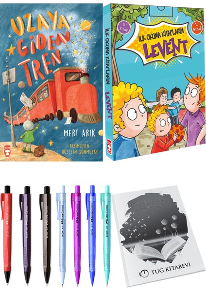 İlk Okuma Kitaplarım Levent 1 10 Kitap ve Uzaya Giden Tren 2li Set