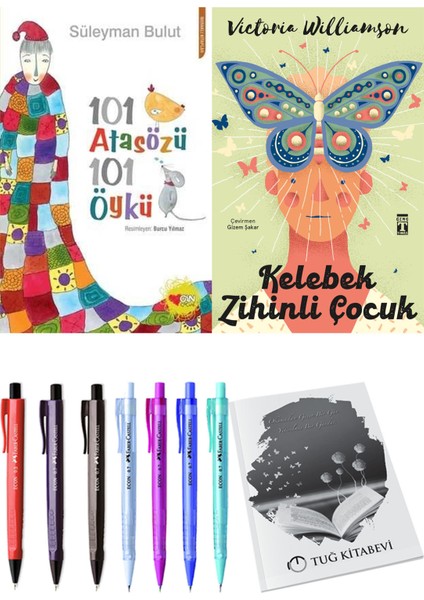 Kelebek Zihinli Çocuk ve 101 Atasözü 101 Öykü Süleyman Bulut 2li Set