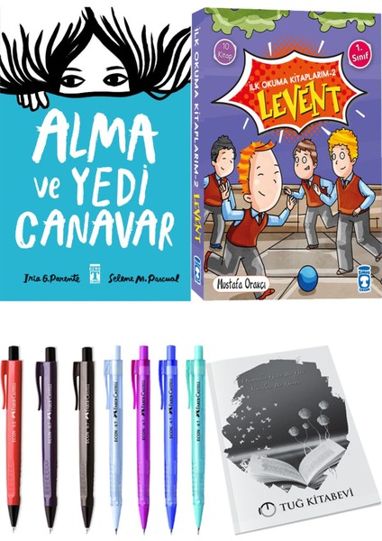 İlk Okuma Kitaplarım 2 Levent 10 Kitap ve Alma ve Yedi Canavar 2li Set