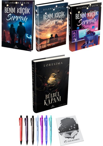 Bülbül Kapanı 1 Ciltli ve Benim Küçük Sırrım 3lü Set Ciltli Dilara Keskin