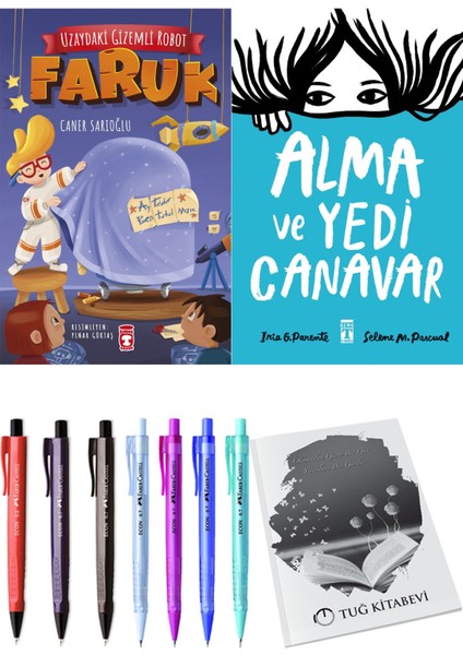 Alma ve Yedi Canavar ve Uzaydaki Gizemli Robot Faruk 2li Set