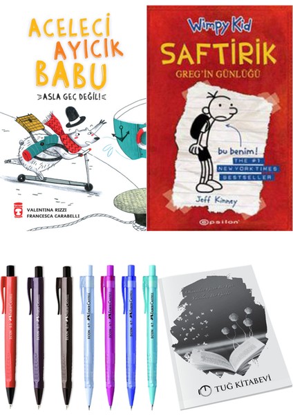 Saftirik 1 Greg'in Günlüğü ve Aceleci Ayıcık Babu Asla Geç Değil 2li Set