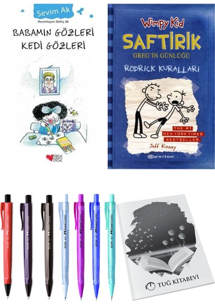Saftirik 2 Rodrick Kuralları ve Babamın Gözleri Kedi Gözleri 2li Set