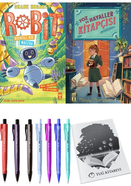 Toz ve Hayaller Kitapçısı ve Robit 3 Gıcırtılı Bir Macera 2li Set