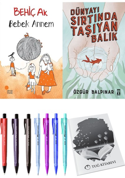 Dünyayı Sırtında Taşıyan Balık ve Bebek Annem 2li Set