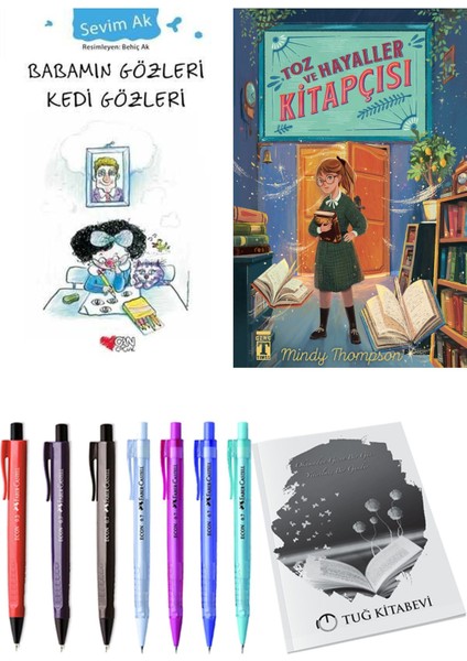 Toz ve Hayaller Kitapçısı ve Babamın Gözleri Kedi Gözleri 2li Set