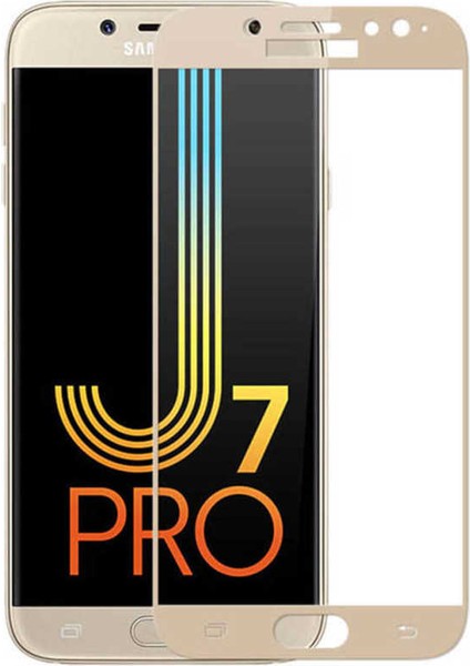 Samsung Galaxy J7 Pro - Ekran Koruyucu 5d Temperli Cam Koruma - Siyah fiyatları