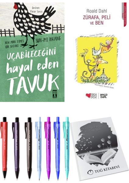 Zürafa, Peli ve Ben ve Uçabileceğini Hayal Eden Tavuk 2li Set