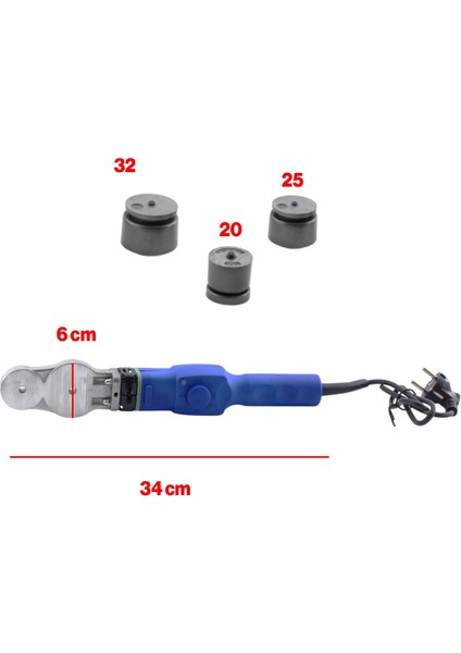 Mini Boru Kaynak Makinesi 600 W Endüstriyel Makina Pafta Seti 25 mm 20 mm 32 mm Pprc Pvc Plastik modelleri