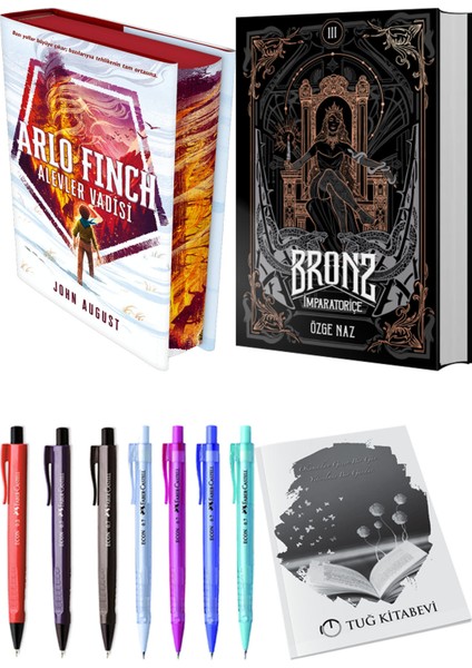 Bronz 3 Imparatoriçe Ciltli ve Arlo Finch Alevler Vadisi Ciltli John August 2li Set