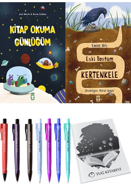 Eski Dostum Kertenkele ve Kitap Okuma Günlüğüm 2li Set