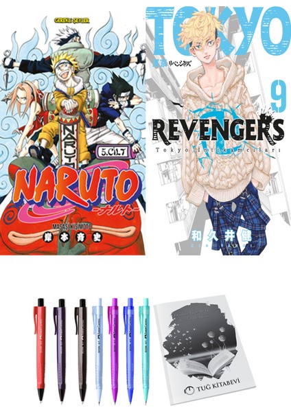 Naruto 5 ve Tokyo Revengers 9 2li Set