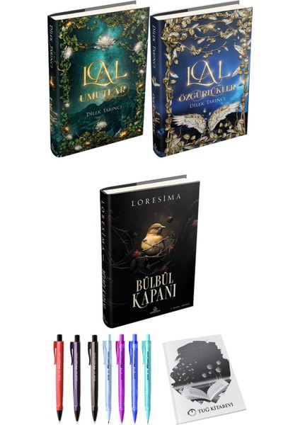 Lal Umutlar Lal Özgürlükler 2li Set Ciltli ve Bülbül Kapanı 1 Ciltli Loresima