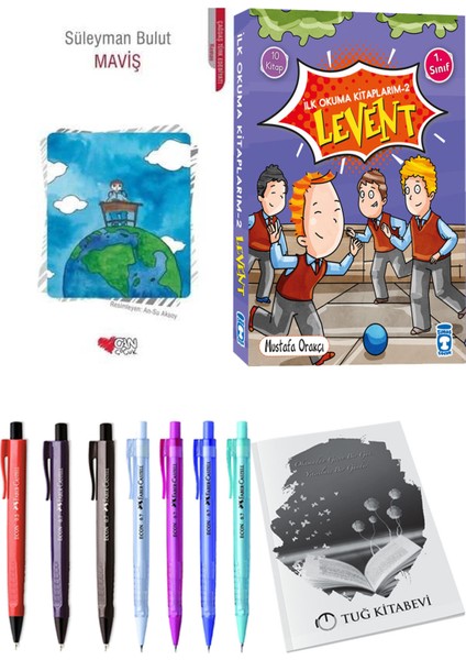 İlk Okuma Kitaplarım 2 Levent 10 Kitap ve Maviş 2li Set