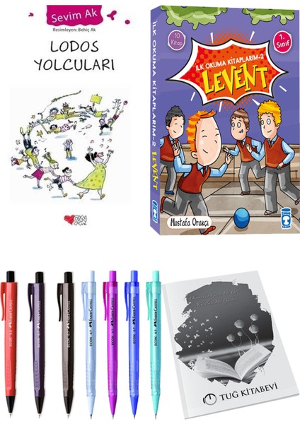 İlk Okuma Kitaplarım 2 Levent 10 Kitap ve Lodos Yolcuları 2li Set