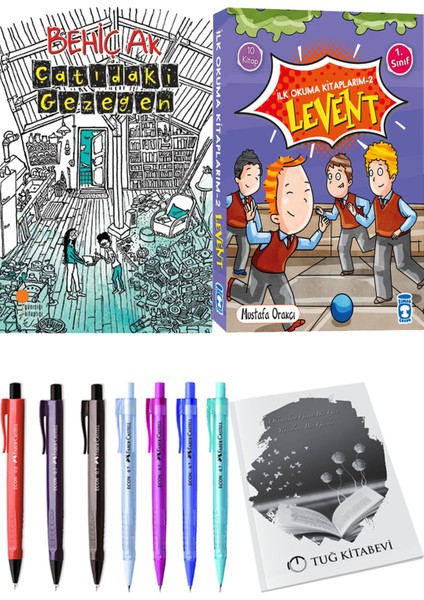 İlk Okuma Kitaplarım 2 Levent 10 Kitap ve Çatıdaki Gezegen 2li Set