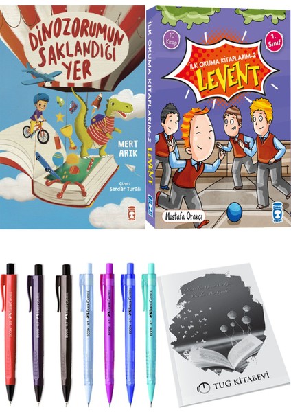 İlk Okuma Kitaplarım 2 Levent 10 Kitap ve Dinazorumun Saklandığı Yer 2li Set