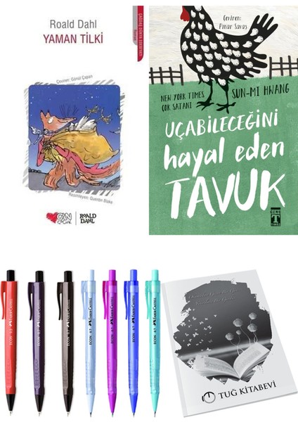 Uçabileceğini Hayal Eden Tavuk ve Yaman Tilki 2li Set