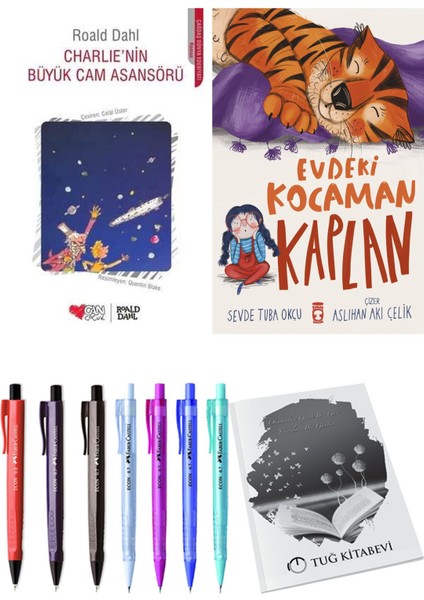 Evdeki Kocaman Kaplan ve Charlie'nin Büyük Cam Asansörü 2li Set
