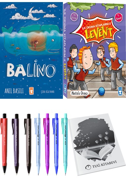 İlk Okuma Kitaplarım 2 Levent 10 Kitap ve Balino 2li Set