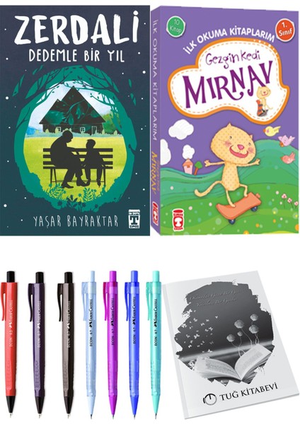 İlk Okuma Kitaplarım Gezgin Kedi Mırnav 10 Kitap ve Zerdali Dedemle Bir Yıl 2li Set