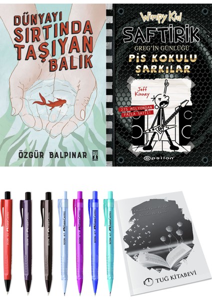 Saftirik 17 Pis Kokulu Şarkılar ve Dünyayı Sırtında Taşıyan Balık 2li Set