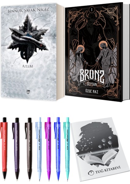 Bronz 1 Şeytan Ciltli ve Içinde Bir Sen 4 Azlem Ciltli Binnur Şafak Nigiz 2li Set