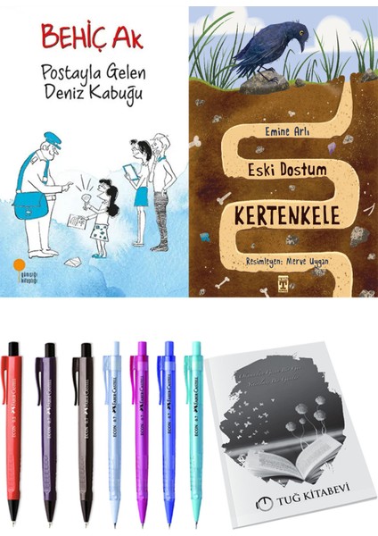 Eski Dostum Kertenkele ve Postayla Gelen Deniz Kabuğu 2li Set