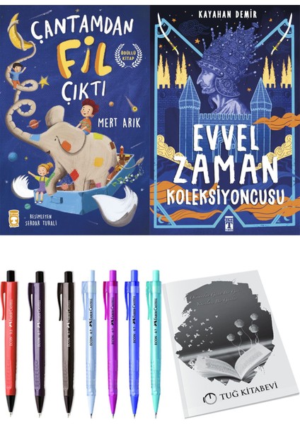 Evvel Zaman Koleksiyoncusu ve Çantamdan Fil Çıktı 2li Set
