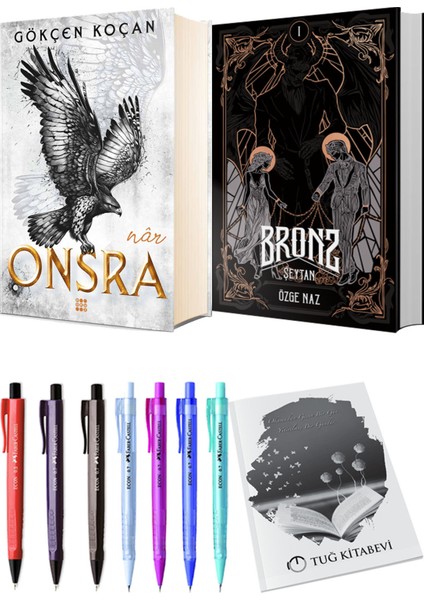 Bronz 1 Şeytan Ciltli ve Onsra Nar Ciltli Gökçen Koçan 2li Set